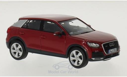 Audi Q2 1/43 iScale rosso modellino in miniatura