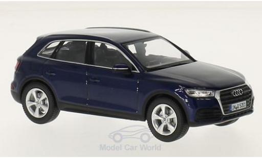 Audi Q5 1/43 iScale blu 2016 modellino in miniatura