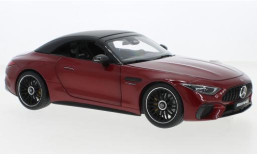 Mercedes Classe SL 1/18 iScale SL 63 AMG (R232) metallise rosso 2021 modellino in miniatura