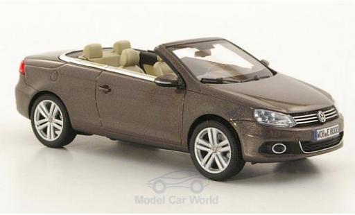 Volkswagen Eos 1/43 Kyosho metallico marroneee 2011 modellino in miniatura