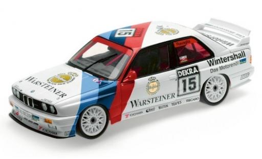 Bmw M3 1/18 Minichamps (E30) No.15 M Team Schnitzer Warsteiner Hockenheim 1992 R.Ravaglia modellino in miniatura