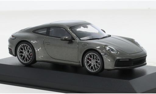 Porsche 992 4S 1/43 Minichamps 911  Carrera metallise grigio 2019 modellino in miniatura