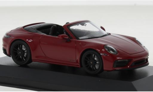 Porsche 992 GTS 1/43 Minichamps 991  Carrera Cabriolet rosso 2022 modellino in miniatura