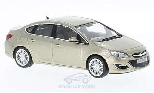 Opel Astra 1/43 Minichamps J Limousine metallico beige 2012 modellino in miniatura