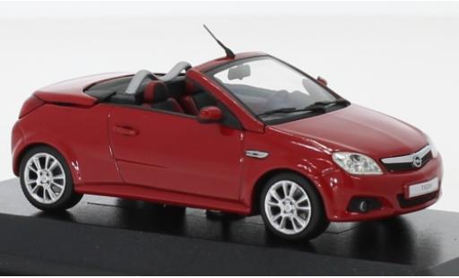 Opel Tigra 1/43 Minichamps TwinTop 1.8 rosso/grigio 2004 avec fonctionement Verdeckmechanismus modellino in miniatura