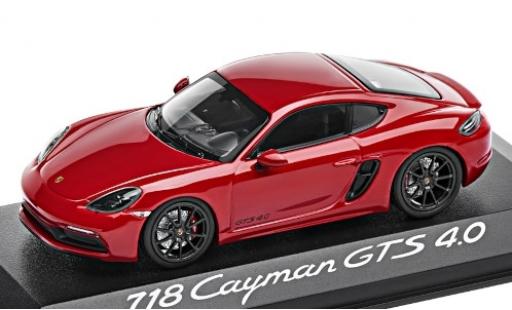 Porsche Cayman GTS 1/43 Minichamps 718 GTS 4.0 (982) rosso 2020 modellino in miniatura