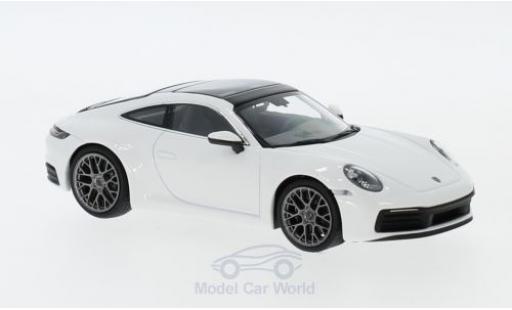 Porsche 992 1/43 Minichamps 911 () Carrera 4 bianco 2019 modellino in miniatura