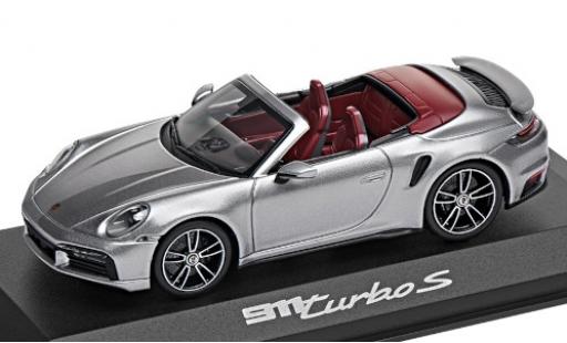 Porsche 992 Turbo s 1/43 Minichamps 911 () Turbo S Cabriolet grigio 2020 modellino in miniatura