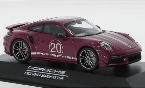 Porsche 992 Turbo s 1/43 Minichamps 911 () Turbo S lila China 20th Anniversary modellino in miniatura
