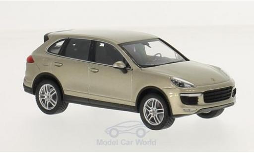 Porsche Cayenne Turbo 1/43 Minichamps Turbo metallico beige 2014 modellino in miniatura