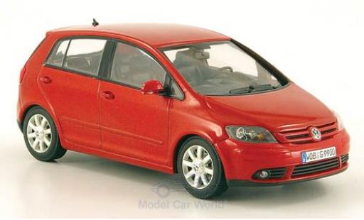 Volkswagen Golf 1/43 Minichamps V Plus metallico rosso 2005 modellino in miniatura