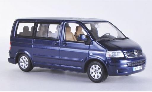 Volkswagen T5 1/43 Minichamps Multivan metallico blu 2003 modellino in miniatura