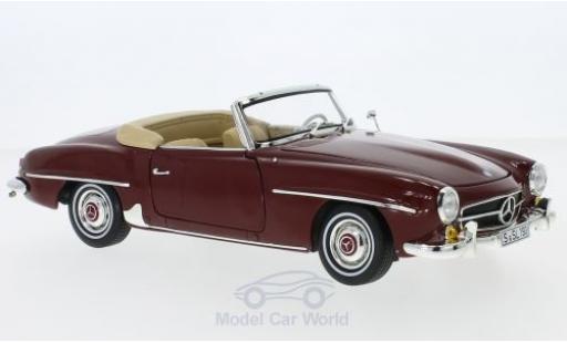 Mercedes 190 SL 1/18 Norev SL (W 121) rosso 1955 SoftTop liegt ein modellino in miniatura