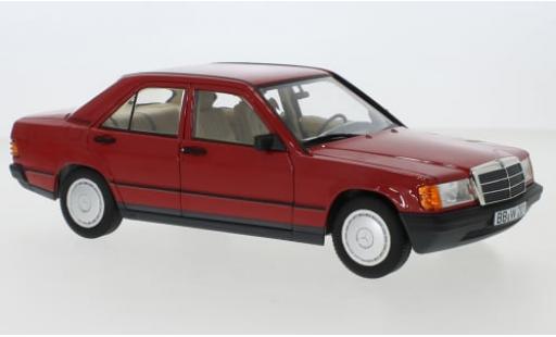 Mercedes 190 1/18 I Norev E (W201) rot 1982 1:18 modellino in miniatura
