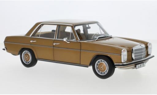 Mercedes 200 1/18 Norev /8 (W115) metallico marroneee 1968 modellino in miniatura