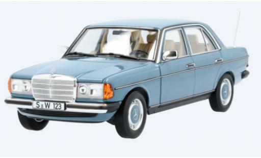 Mercedes 200 1/18 Norev (W123) blu modellino in miniatura