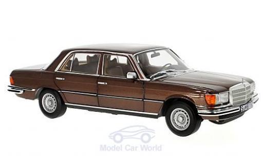 Mercedes 450 SEL 1/18 Norev SEL 6.9 (W116) metallico marroneee 1976 modellino in miniatura