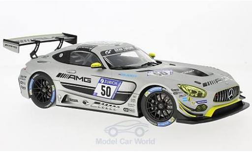 Mercedes AMG GT 1/18 Norev 3 No.50 HTP Motorsport 24h Nürburgring 2017 D.Baumann/M.Buhk/E.Mortara/E.Sandström modellino in miniatura