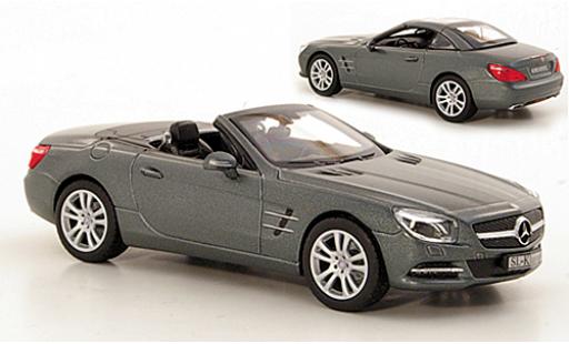 Mercedes Classe SL 1/43 Norev (R231) metallico grigio 2012 toit � aufsetzen couché avec modellino in miniatura