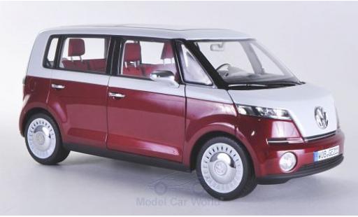 Volkswagen Bulli 1/18 Norev Concept metallico rosso/bianco 2011 Autosalon Genf modellino in miniatura