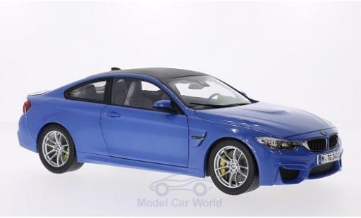 Bmw M4 1/18 Paragon Coupe metallico blu/carbon 2014 modellino in miniatura