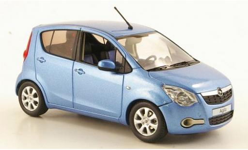 Opel Agila 1/43 Schuco B met.-blu metallico blu 2008 sans Vitrine modellino in miniatura