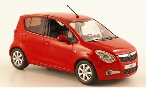 Opel Agila 1/43 Schuco B rosso 2008 modellino in miniatura
