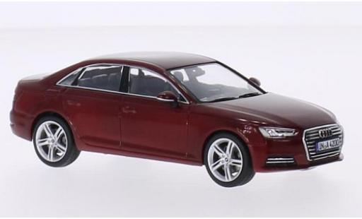 Audi A4 1/43 Spark (B9) metallico rosso 2015 modellino in miniatura