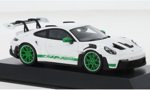 Porsche 992 GT3 R 1/43 I Spark 911  S bianco/Décorer 2022 modellino in miniatura