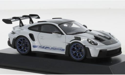 Porsche 992 GT3 R 1/43 I Spark 911  S metallise grigio clair/Décorer 2022 modellino in miniatura