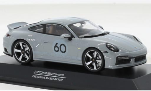 Porsche 992 1/43 I Spark 911  Sport Classic metallise grigio clair 2022 modellino in miniatura