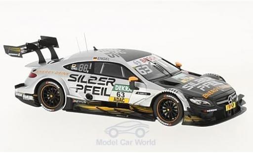 Mercedes Classe C DTM 1/43 Spark AMG C63 DTM No.63 Silberpfeil DTM 2017 M.Engel modellino in miniatura