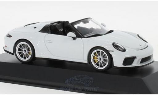 Porsche 992 Speedster 1/43 Spark 911 (991 II) Speedster bianco 2019 modellino in miniatura