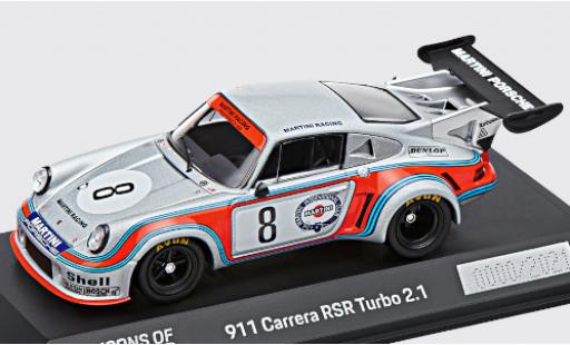 Porsche 930 Turbo 1/43 Spark 911 Carrera RSR 2.1 Turbo No.8 Martini Racing System Martini 1000km Nürburgring 1974 H.Müller/G.van Lennep modellino in miniatura