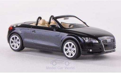 Audi TT 1/87 Wiking Roadster (8J) metallico nero 2007 modellino in miniatura