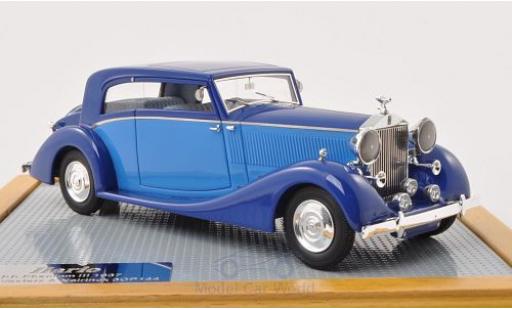 Rolls Royce Phantom 1/43 Ilario III Vesters & Neirinck Coupe blu/blu 1937 modellino in miniatura