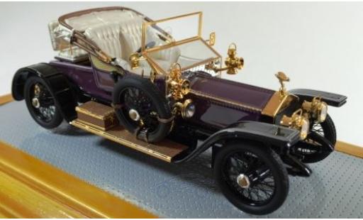Rolls Royce Silver Ghost 1/43 Ilario Balloon Car porpora/nero RHD 1910 sn1513 modellino in miniatura