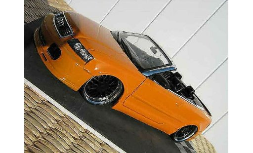 Audi A4 cabriolet 1/18 Welly turbo tuning orange kit techart jantes bbs modellini auto