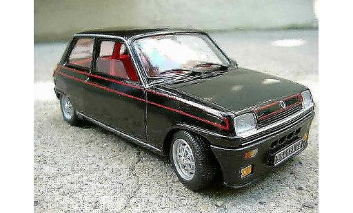 Renault 5 Alpine 1/18 Solido turbo nero modellini auto