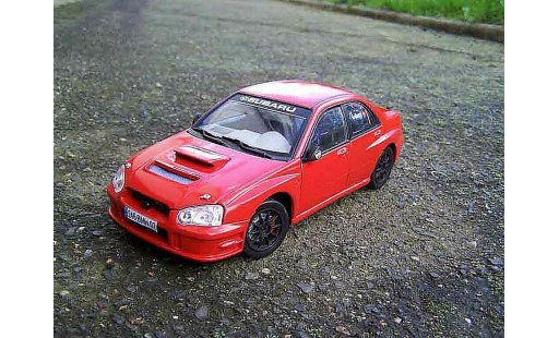Subaru Impreza WRX 1/18 Solido 2005 rosso jdm modellini auto