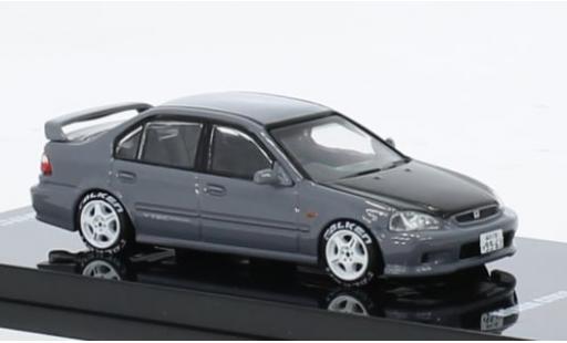 Honda Civic 1/64 INNO64 Ferio Si (EK) grau/carbon RHD 1:64 modellino in miniatura
