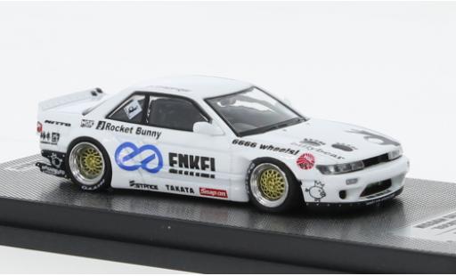 Nissan Silvia 1/64 INNO64 (S13) Pandem V2 bianco RHD modellino in miniatura