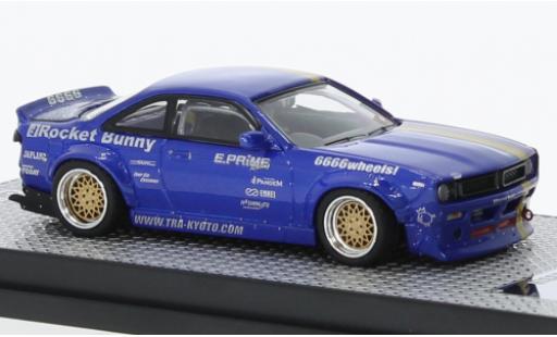 Nissan Silvia 1/64 INNO64 (S14) Rocket Bunny blu/lila RHD Tomonori Idekawa modellino in miniatura