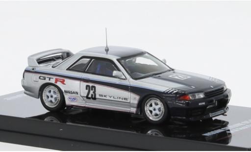 Nissan Skyline 1/64 INNO64 GT-R (R32) Gr.A d/blu foncé RHD modellino in miniatura