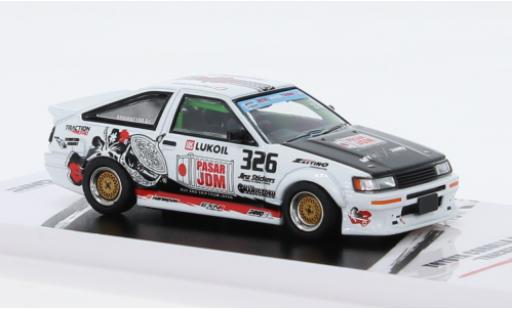Toyota Corolla 1/64 INNO64 Levin (AE86) RHD Trackerz Racing modellino in miniatura