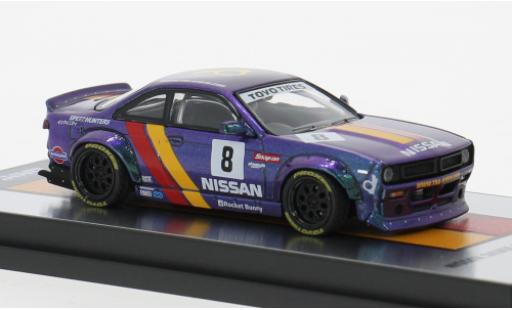 Nissan Silvia 1/64 INNO64 (S14) Boss violett/Dekor 1:64 modellino in miniatura