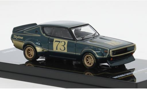 Nissan Skyline 1/64 INNO64 2000 GT-R (KPGC110) grün/gold 1972 1:64 modellino in miniatura