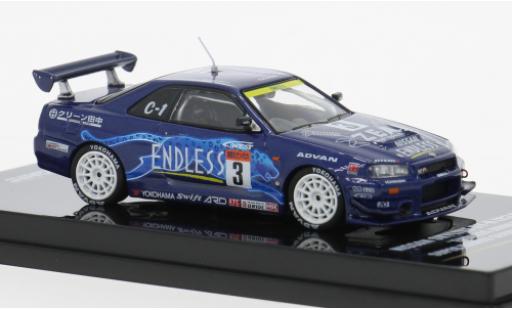 Nissan Skyline 1/64 INNO64 GTR (R34) Super Taikyu 2002 Endless Advan #3 1:64 modellino in miniatura