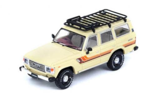 Toyota Land Cruiser 1/64 INNO64 FJ60 beige/Dekor RHD modellino in miniatura
