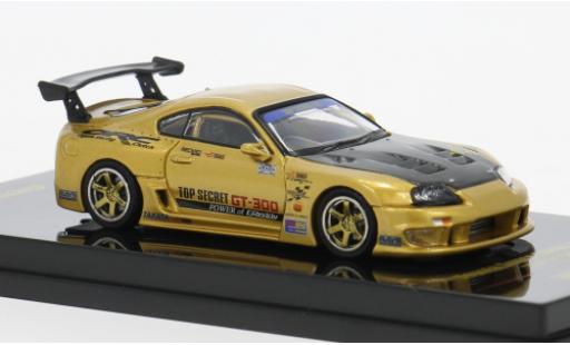 Toyota Supra 1/64 INNO64 (A80) Top Secret GT-300 gold 1993 1:64 modellino in miniatura